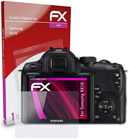 Atfolix plastični stakleni zaštitni film kompatibilan sa Samsung NX10 Staklom zaštitnikom, 9h hibridni stakleni fx stakleni ekran
