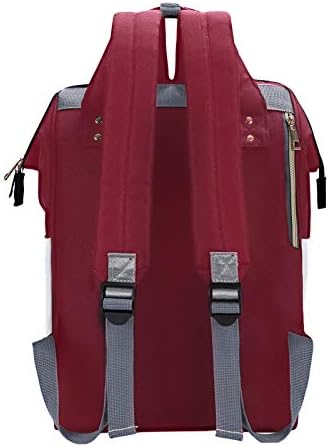 Crvene usne ispisuju ruksak pelena za ruksak stilski materinsku torbu višenamjenska vodootporna putovanja starački dan