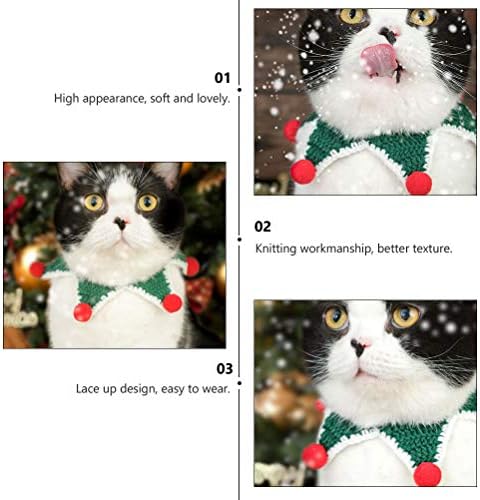3 kom božićne ovratnike za kućne ljubimce PET šal divni božićni pas Bib Cat Bib Božićni ukrasi Pokloni ukrasi