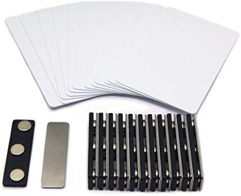 CMS Magnetics® DIY komplet za 12 kompleta magnetnih bedževa - uključeno je 12 kompleta Premium PVC kartica & magneti