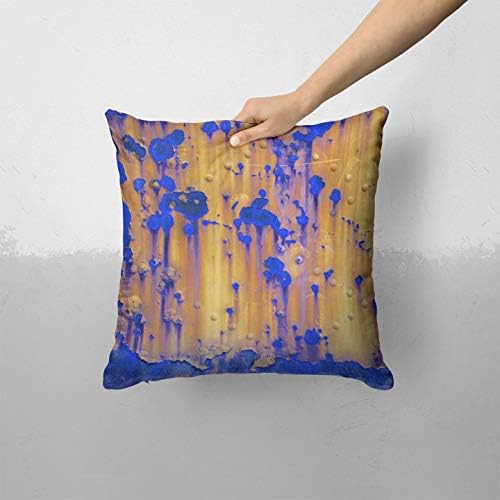 Iirov vruće narančasto metal sa kraljevskom plavom hrđe - po mjeri ukrasni kućni dekor unutarnji ili vanjski jastuk za bacanje za