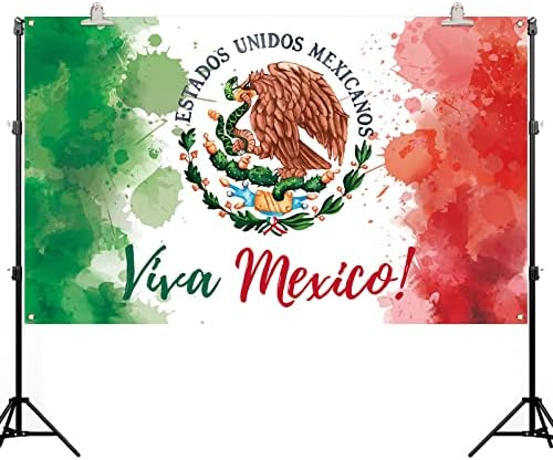 PUDODO VIVA MEXICO Backdrop Banner 16. septembra Meksička dana za neovisnost Party FOTOGRAFIJA Pozadinski zidni ukras
