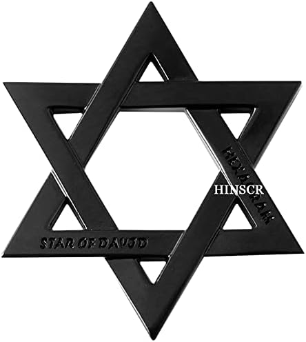 Hinscr pentacle metalni automobil grb pentagrama metalni znački naljepnica astrološki simbol sotonic pentagram srebrni automobil naljepnica
