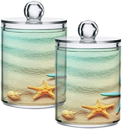 Morska zvijezda Sand pamuk držač kupaonica posude za kupatilo sa poklopcem set pamučni kuglični jastuk držač kruga Jar za pamučne