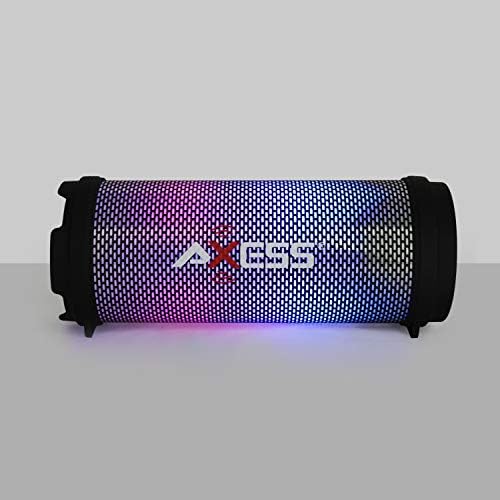 AXESS SPBL1043 Mini prijenosni Bluetooth Hi-Fi Bluetooth zvučnik sa LED lampicama za ples, Pink