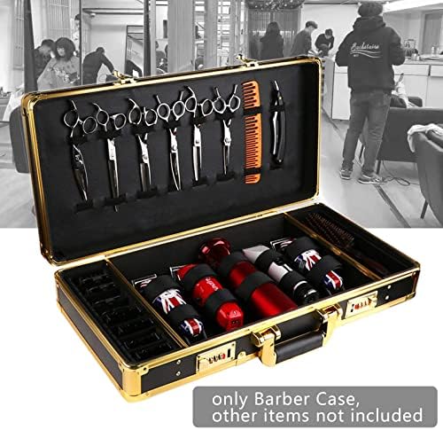 Gdrasuya10 Professional Barber Hard Case Storage kutija za odlaganje, kutija za zaključavanje lozista pogodna za kosu Stylist / Makeup Artist / Pet Groomer, 21,65 x 10,63 x 3,94 u