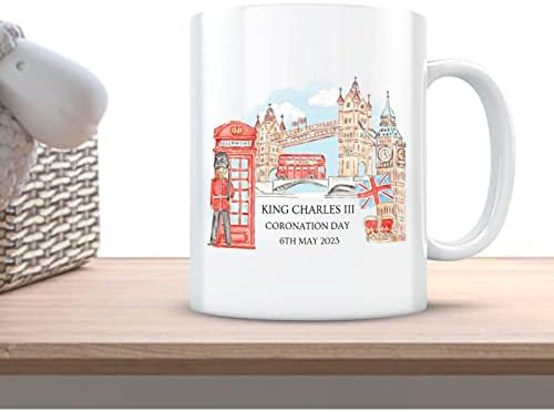 Charles III šolja | 11.8 OZ kralj Charles III Komemorativna šolja | Keramička kavana čaj za čaj za čuvanje, smiješne umirovljene krigle