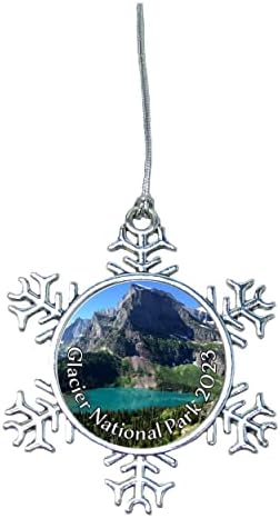 Glacier Nacionalni Park Božić Ornament odaberite snjegović pahuljica ili sijalica