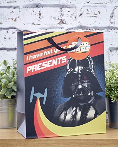 UK Pozdrav Star Wars rođendanski poklon torba - velika poklon torba-poklon torba za njega, Multi