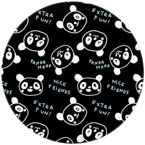 Llnsupply Okrugla Dječja reprodukcija Ručna ručna crta crtani baby panda lica uzorka uzorka jastučića za rasadno meko sklopivo dijete
