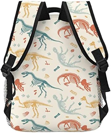 Afhyzy Dinosaur skelent Travel Laptop ruksak za žene Bookbag Lagan školski ruksak za djevojčice Podesivi kolekcionarski ruksak odgovara