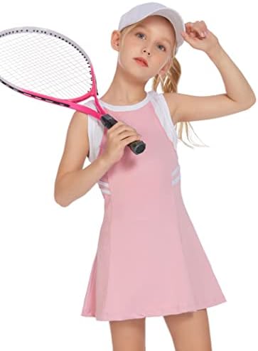 Hopeac Youth Girls Tenis haljine Golf outfit outfit School Caress sa džepovima za šorc