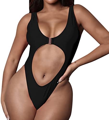 Jedno komad kupaći kostim Women plus veličina Tummy Control Strap Beachwear Trackes Ispiši scoop vrat Monokini kupaći kostimi za žene