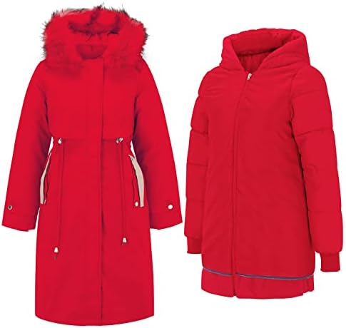 Duga jakna kaput ženska jesen i zima labav solid u boji s kapuljačom jedan kaput tri načina za nošenje dugog zadebljanog paisley