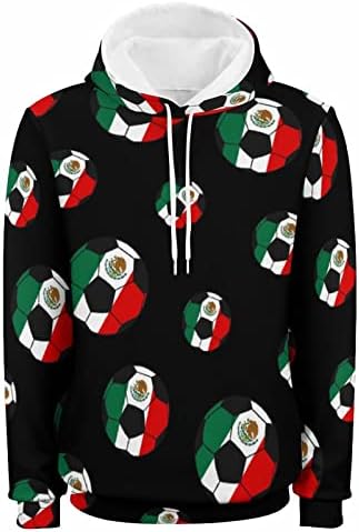 Meksiko Football Soccer Hoodies za muškarce žene flis duksevi sa dizajnom pulover Dugi rukav grafički Top