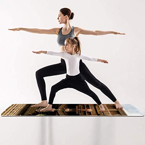 Siebzeh Old Wagon Transport Premium Thick Yoga Mat Eco Friendly Rubber Health & amp; fitnes non Slip Mat za sve vrste vježbe joge