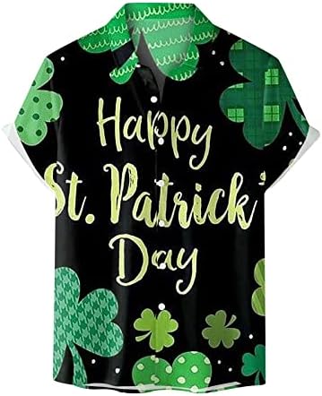 DSODAN St. Patrick's Day MUGLE majice s kratkim rukavima Ležerne prilike na plaži Zelena grafička ljetna ugradna košulja za kuglanje