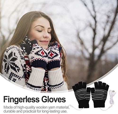 Abaodam USB grijane rukavice unisex rukavice zimske ruke toplije rukavice bez prstiju