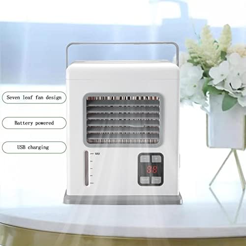 Gosuguu Prijenosni mini A-I-R Condition USB / AC Personal Cooler - Evaporativni hladnjak u 2 brzinu hladnjaka za kućnu kancelariju,