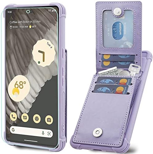 VANAVAGY novčanik slučaj za Google Pixel 7 Pro, koža magnetna kopča Flip Folio Shockproof zaštitni poklopac telefona [zaštitnik ekrana