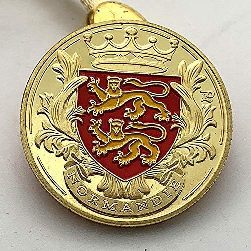 Francuska Normandija pozlaćena medalja za zbirku za medalju kovanica Gold Coin COMEMORATIVNI SUVENIR poklon