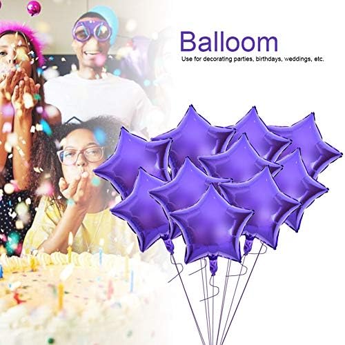 PLPLAAOO 10pcs 10 Baloni u obliku zvijezde aluminijski film Balon Birthday Party Decoration Balloons plutajući balon za vjenčanje