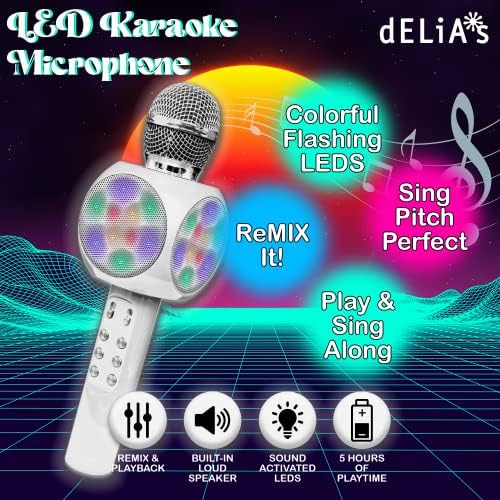 Gabba roba Karaoke LED Karaoke mikrofon zvučnik Bluetooth ručni Karaoke Mic sa Echo efektom pevajte i snimajte sebe.