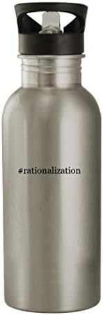 Knick Klack pokloni racionalizacija - 20oz boca od nehrđajućeg čelika, srebrna