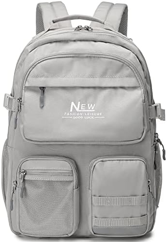 El-fmly Veliki školski ruksak Fakultetska torba za knjige za tinejdžere, ležerni ruksak s više džepova vodootporan sa džepom za Laptop