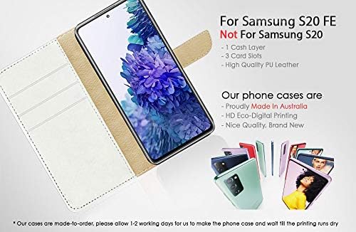 za Samsung S20 FE 4G 5G, za Samsung Galaxy S20 FE 4G 5G, dizajniran poklopac kućišta telefona sa preklopnim novčanikom, A24347 Horror
