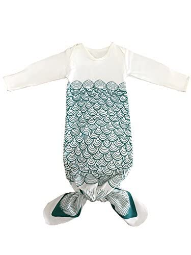 Novorođene haljine dugih rukava baš za spavanje za spavanje sirena sirena novorođene odjeće bebe Nosivi pokrivač novorođenih poklon za djevojke dječake