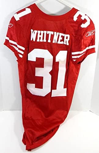 2009 San Francisco 49ers Donte Whitner 31 Igra Izdana crvena dres 40 DP28509 - Neintred NFL igra rabljeni dresovi