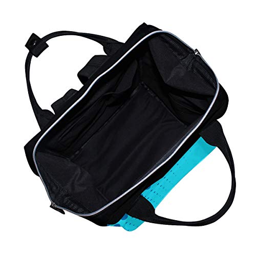 Veliki kapacitet pelena torba na ruksaku mammi za bebe za njegu beba, apstraktna pozadina sa tačkima stilski višenamjenski vodootporni
