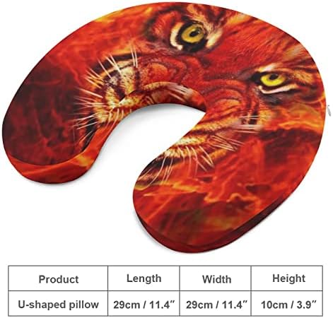 Životinjski tigar lica jastuk za pamćenje pjena za pjenu Jastuk za vrat u obliku za podršku vrata glave