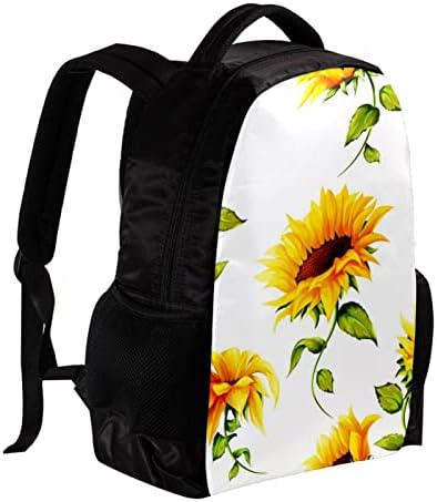 VBFOFBV ruksak za ženske pantalonske bakpa za laptop Travel Casual torba, suncokret cvjetni žuti
