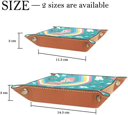 Lyetny Monkey Rainbow Paradise Skladištenje Skladištenje Sundries Tray Desktop Organizator za pohranu Pogodno za putovanja, 16x16cm