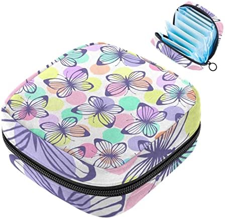 Torba za period, vrećica za skladištenje sanitarne salvete, držač za jastučić za period, šminka, leptir