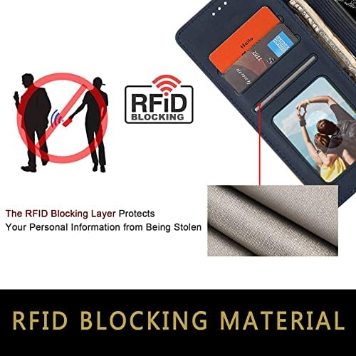 Benbenjaytek za Samsung Galaxy S22 Plus sa RFID blokadom novčanika držač za telefonske kartice, vrhunski luksuzni kožni Flip Folio