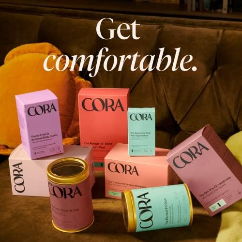 Cora Menstrual Cup Bundle, period za višekratnu upotrebu Cup-Ultra-meka ,udobna & amp; nepropusna medicinska silikonska-Tampon i podloga