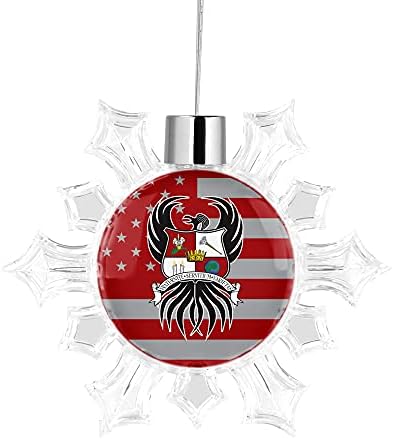 Kappa Phi Lambda Sorority Snowflake ukras za božićnu jelku ukras za uređenje kućnih praznika na drvetu
