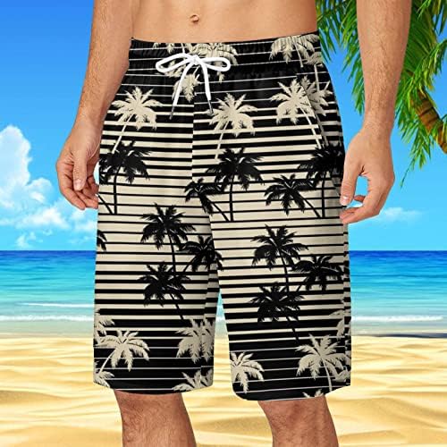 Miashui Board Shorts Boys kupaći kostimi MENS Ljeto Plus veličine Hlače Pocket Džepne crtanje labave povremene kratke hlače