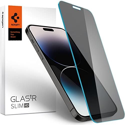 Spigen GLAStR Slim HD [privatnost] dizajniran za iPhone 14 Pro MAX Zaštita ekrana za privatnost Premium kaljeno staklo-pogodno za futrole