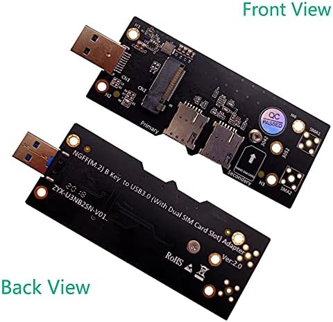 Konektori M. 2 na USB 3.0 Adapter konverter kartice za proširenje kartice sa Dual nano SIM utorom za 3G / 4G / 5G -