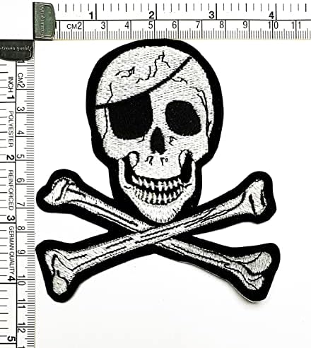 Kleenplus Pirates Cartoon Moda Lobanja krst kosti Patch naljepnica Craft zakrpe DIY Applique vezeni Sew željezo na Patch amblem Odjeća