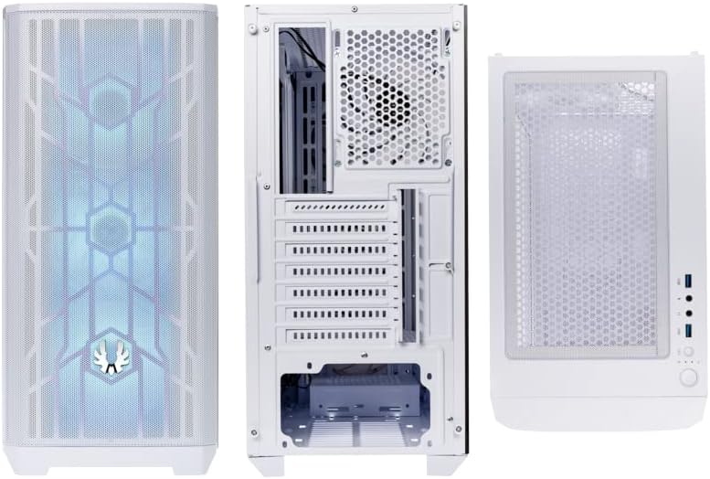 BitFenix Nova Mesh se TG ARGB izdanje high Airflow PC Gaming Case bijeli ATX 4xargb ventilatori unaprijed instalirano Temper Glass