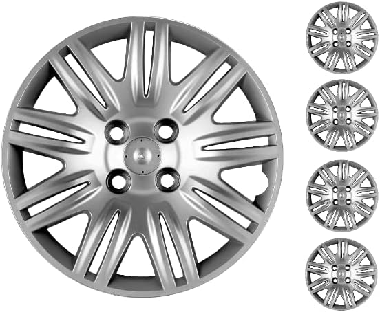 Coprit set poklopca od 4 kotača 14 inčni srebrni HUBCAP vijak-na odgovaraju Honda Fit Accord City Pilot Insight Jazz