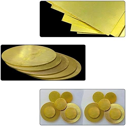 YIWANGO Mesingani disk Lim kružna okrugla H62 bakar CNC sirovine za obradu metala Debljina reza 1mm Lim od čistog bakra