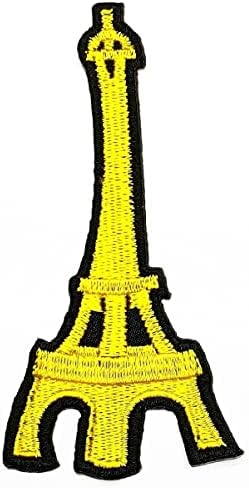 Kleenplus 2kom. Eiffelov toranj Pariz Francuska Patch Crtić za djecu naljepnice za djecu zanatske zakrpe DIY aplikacija vezeni šivati