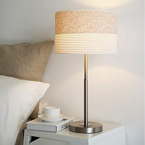 Ammiki tkanina lampa, moderan jednostavan stil, kreativna svjetiljka od kovanog željeza sa prekidačem gumba, stočna lampa za dnevni