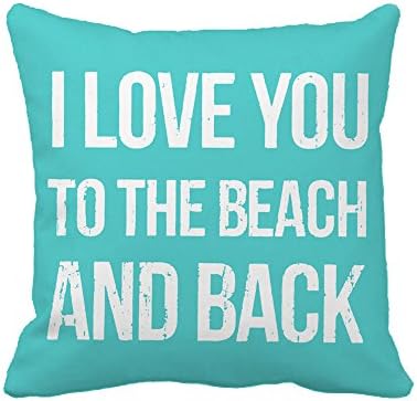 Četvrta emocija Volim te do plaže i back bacaju jastuk jastuk CASSION 4 X 18 inčni božićni dekor